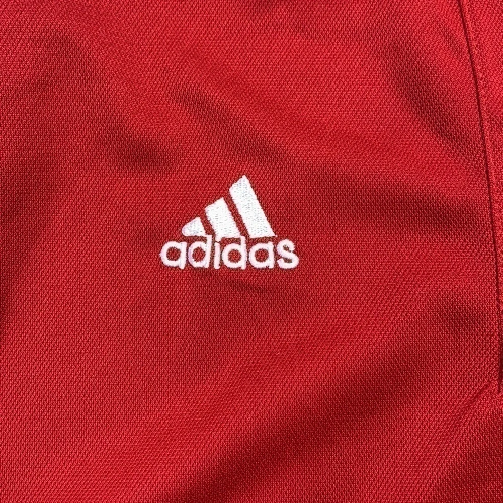 Wisconsin Badgers Adidas Climacool Tram Colors Collard Polo Shirt Medium